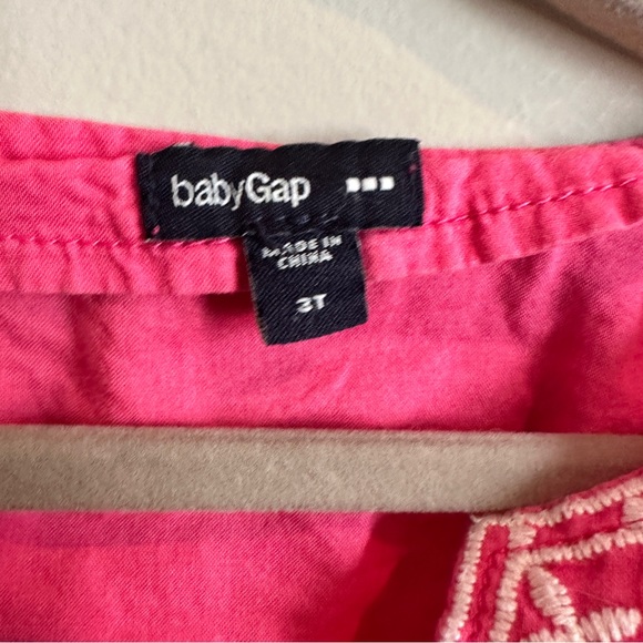 Gap Kids Hot Pink Scallop Embroidery Swim Cover Up 3T - Picture 4 of 4